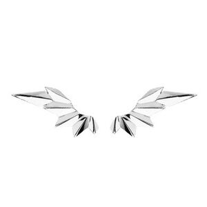 Maria Black Wing Sterling Silver Earrings, Pair